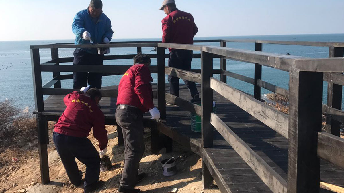 防腐木-亲水平台